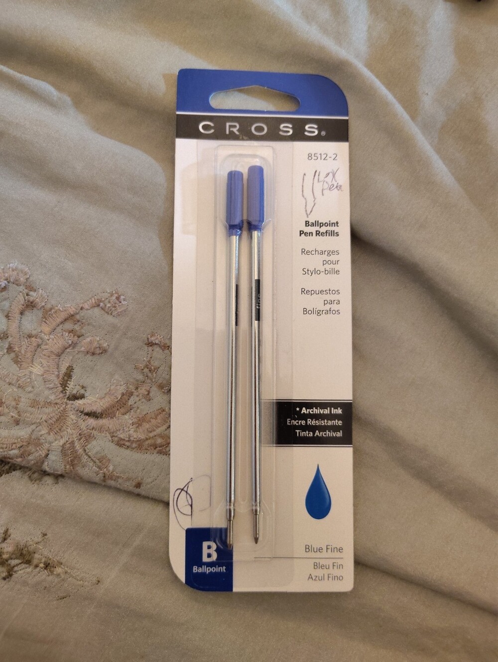 Cross Blue Ink Cartridge Refill Pack Of 2 Medium Point For Everyday Writing